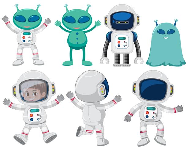 Set of space character vector