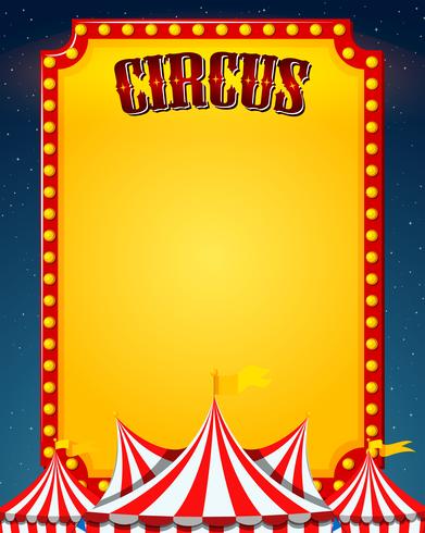 A blank circus border vector