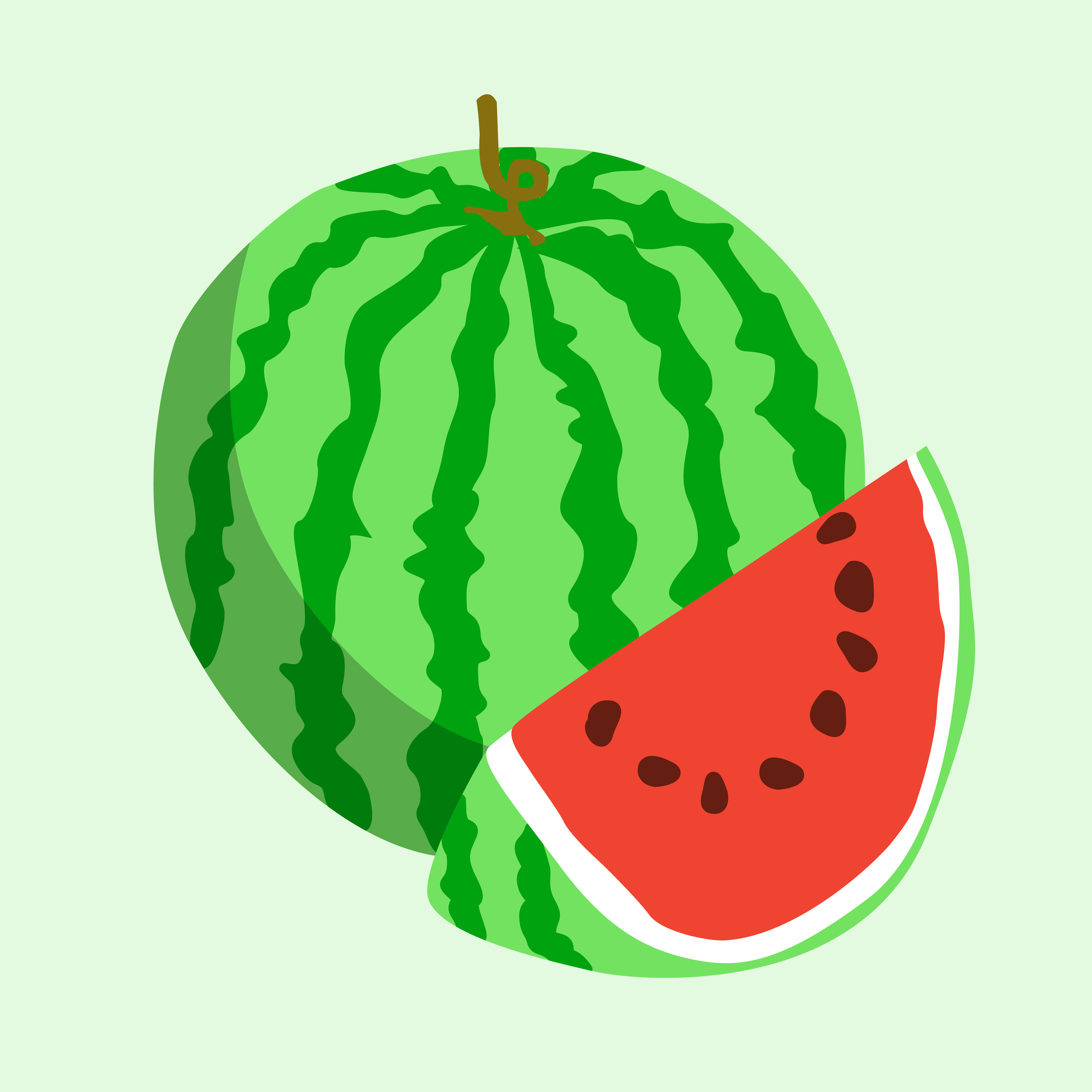 Download Flat icon watermelon - Download Free Vectors, Clipart Graphics & Vector Art