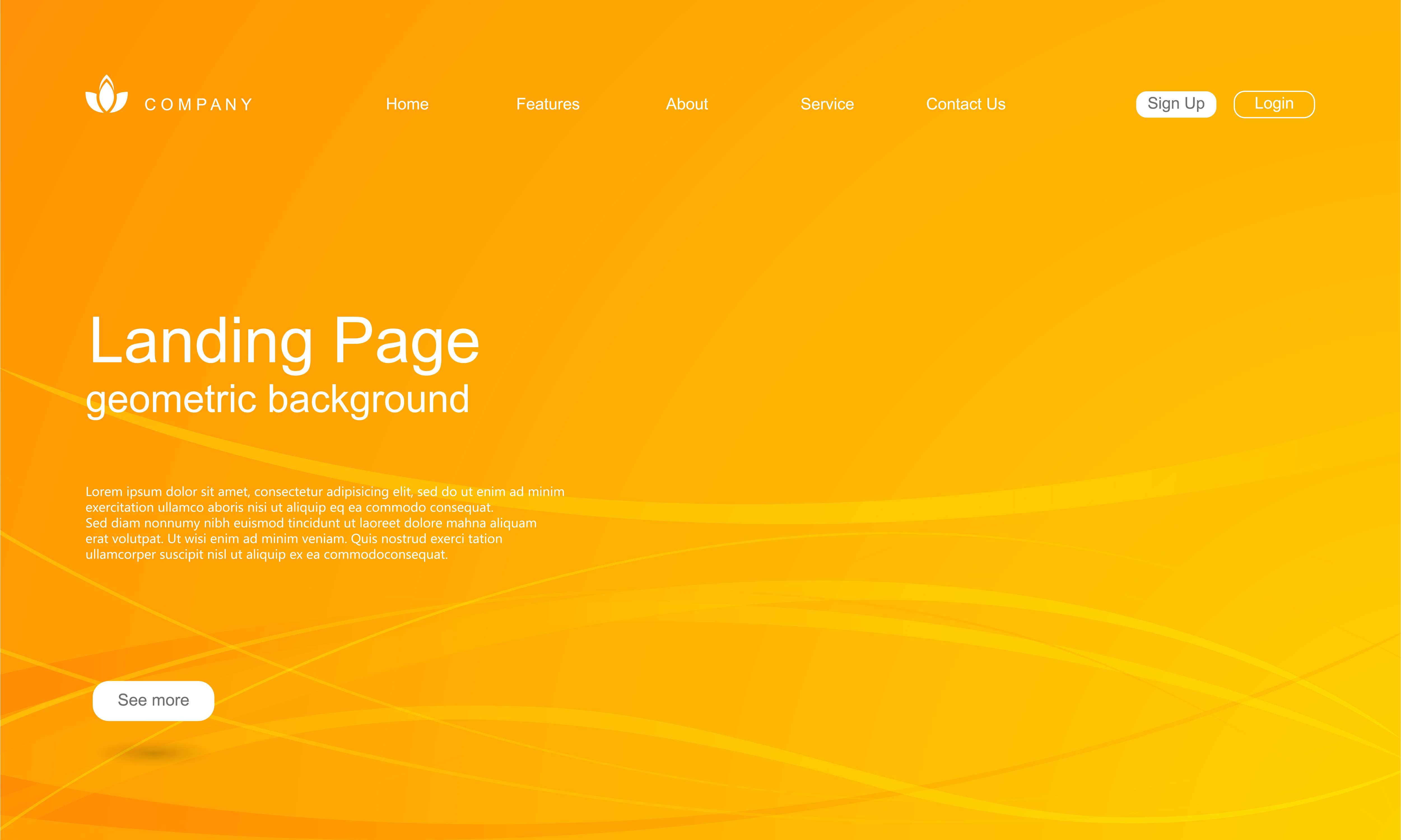 Landing page business vector template Download Free Vectors, Clipart