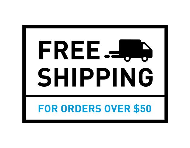 Free shipping. On all orders. Badge with truck icon. vector