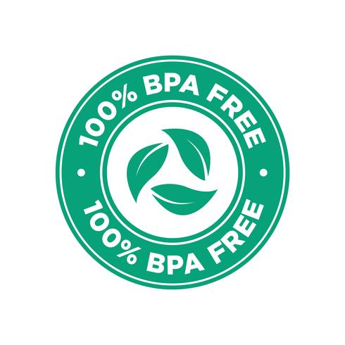 100 percent BPA free icon.  vector