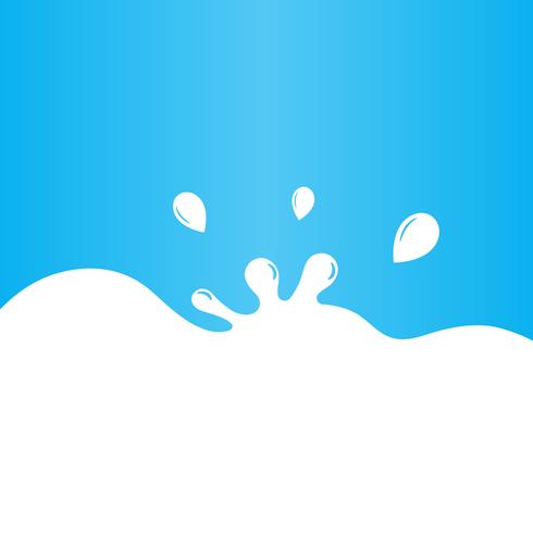 Milk splash background vector