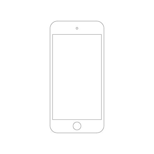 Electronic device icon. Smart Phone.  vector