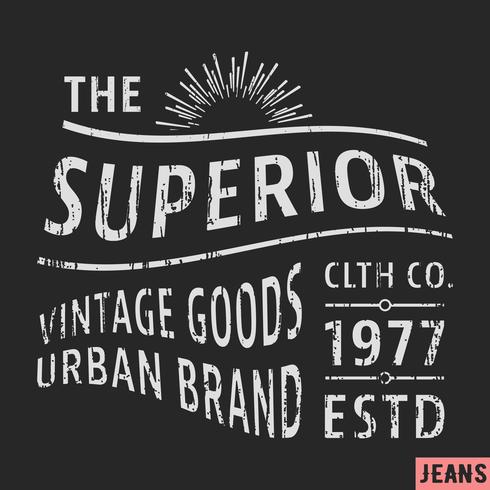 Superior vintage stamp vector