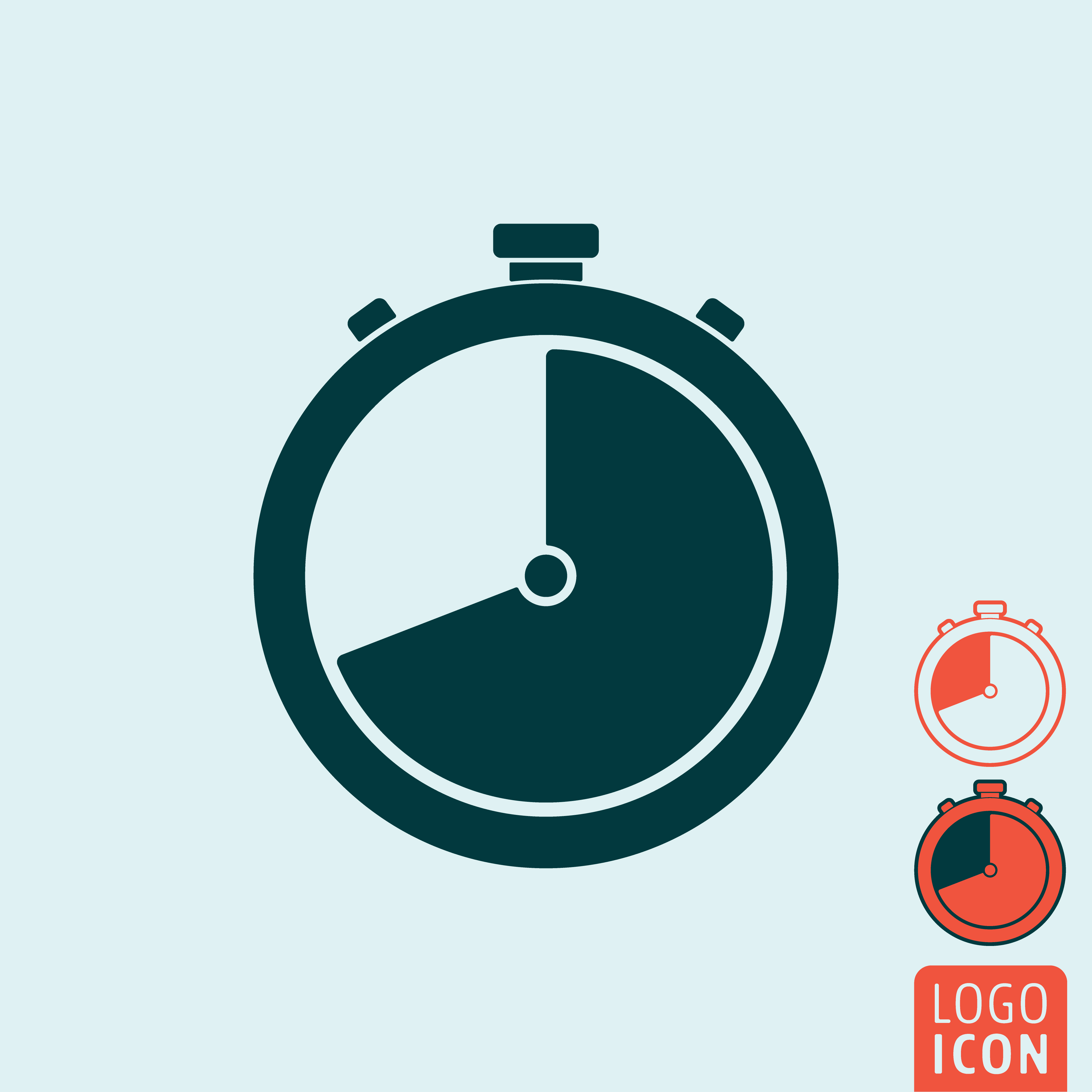 Stopwatch icon isolated 608561 Vector Art at Vecteezy