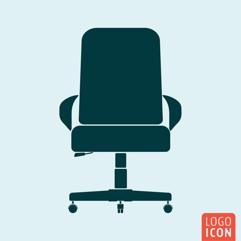 Icono de silla aislado vector