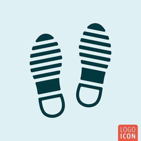 Icono de zapatos aislado vector