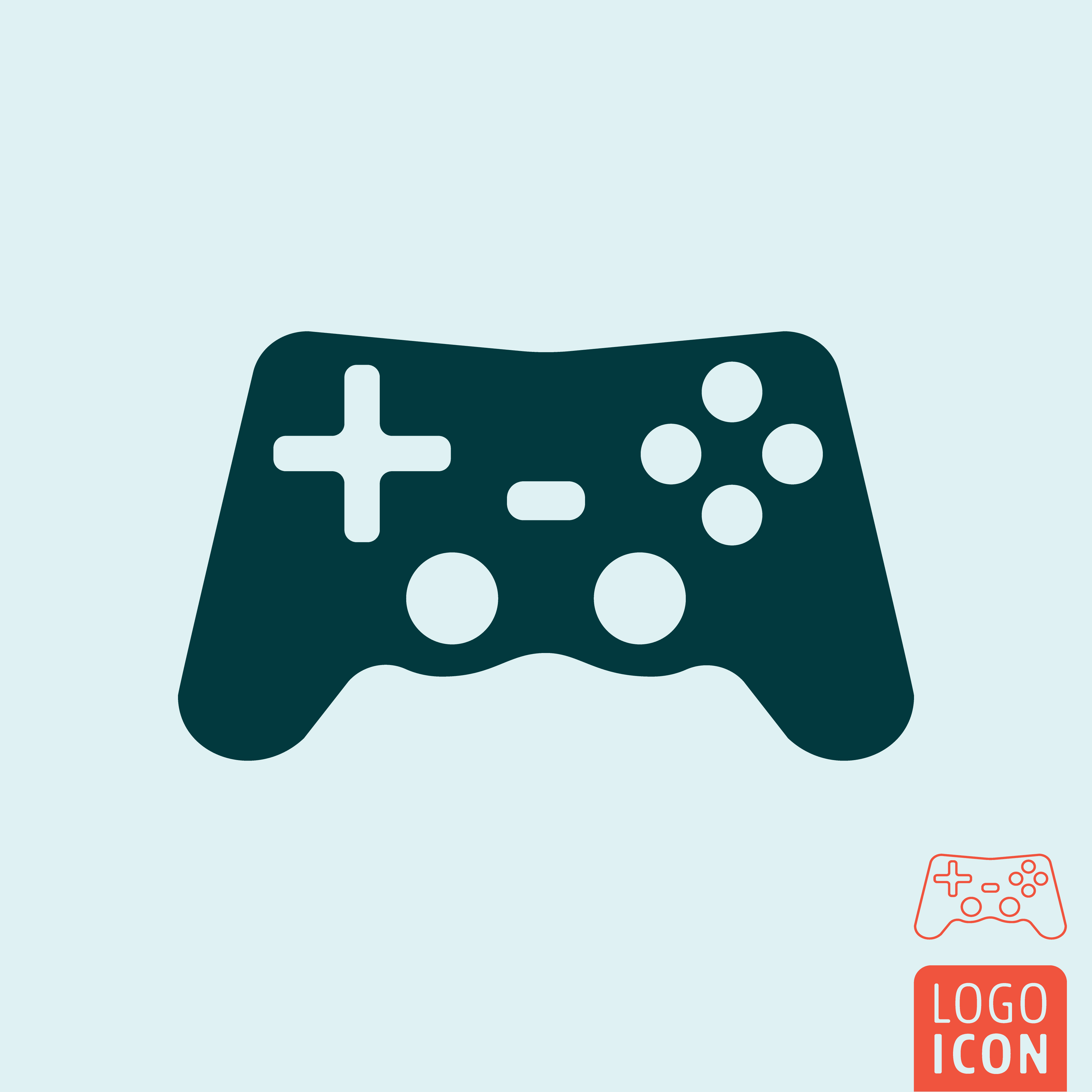 Gamepad icon isolated 608607 Vector Art at Vecteezy
