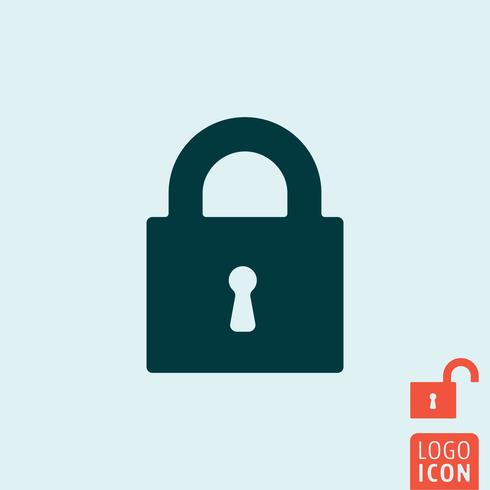 Lock unlock icon vector