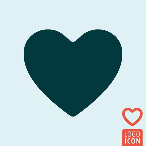 Icono del corazón aislado vector