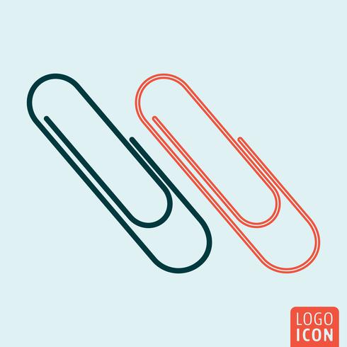 Clip icon isolated vector