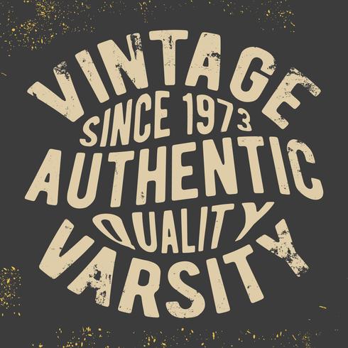 Vintage varsity stamp vector