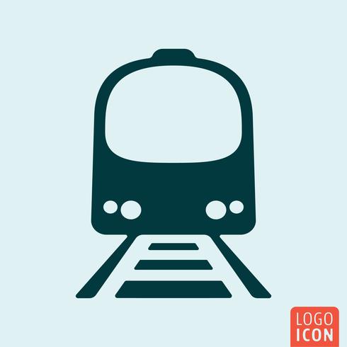 Train icon isolated vector