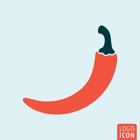 Chili pepper icon vector