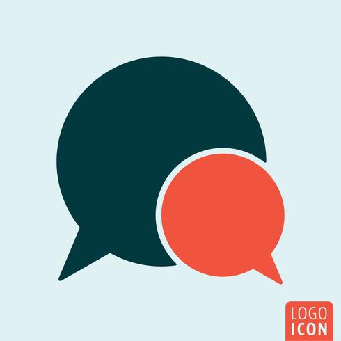 Speech bubble icon vector