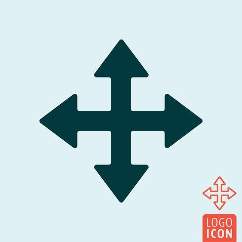 Arrows cursor icon vector