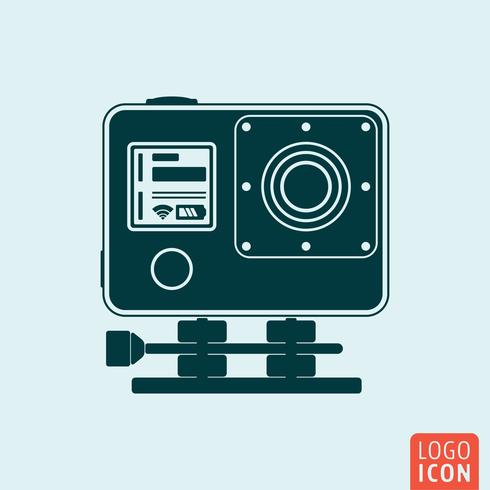 Icono de camara de accion vector