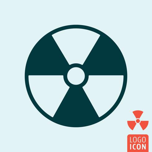 Radiation icon isolated vector