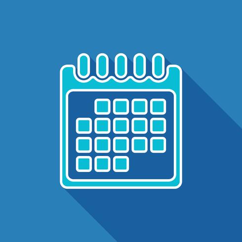 Calendar flat icon vector