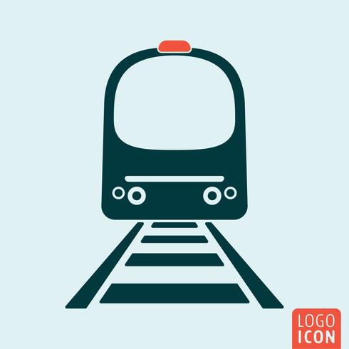 Train icon isolated vector