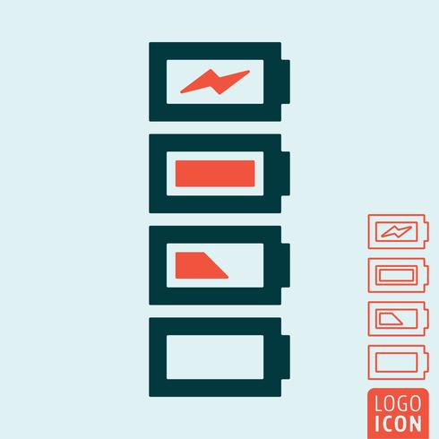 Battery charge icon vector