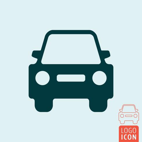 Car icon isolated vector