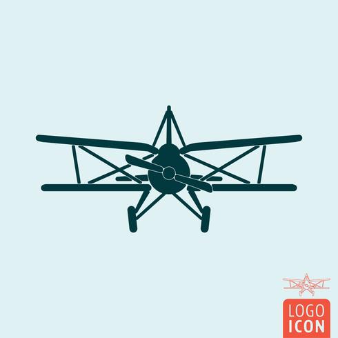 Plane icon isolated vector