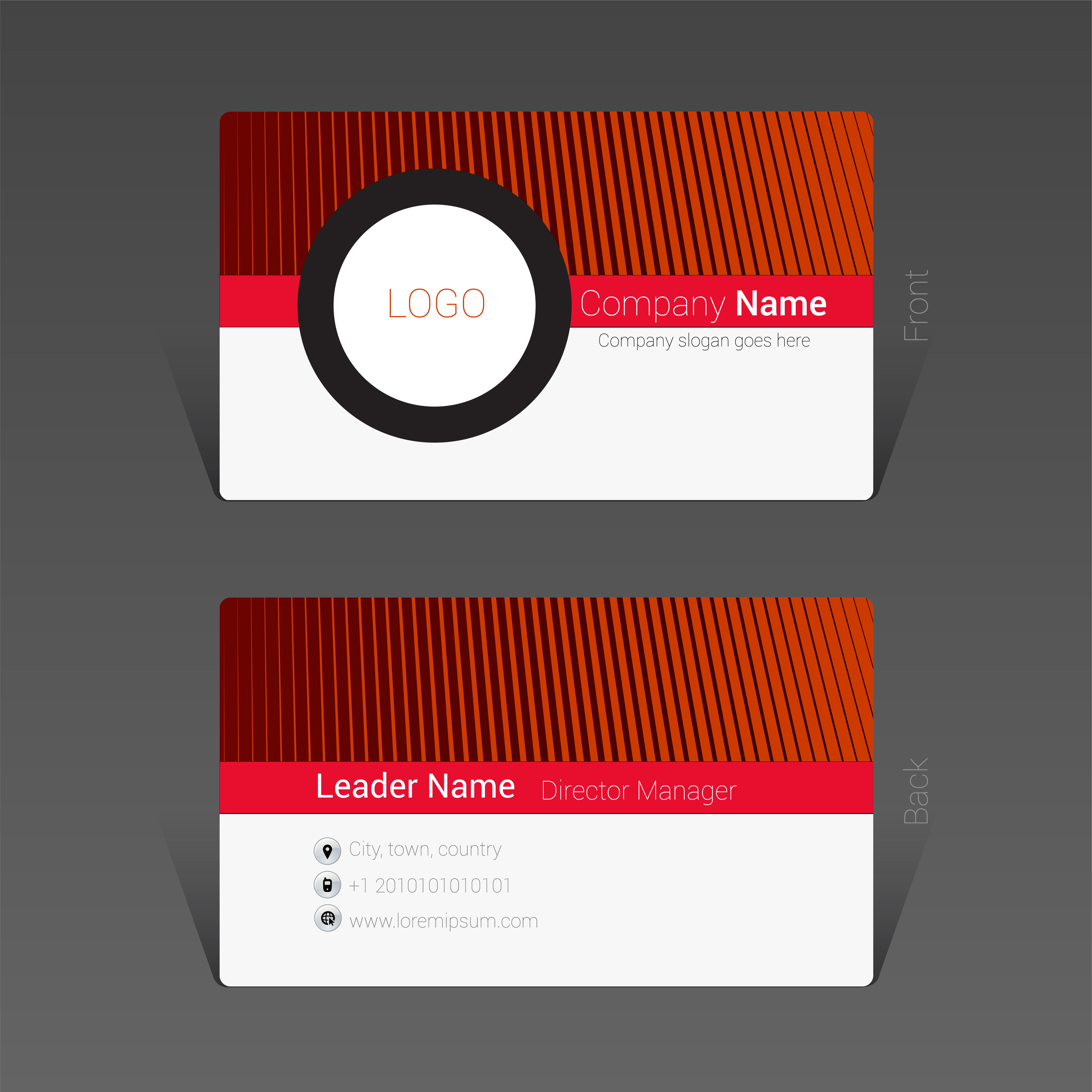 Business card design concept Vector Illustration 608815 Vector Art at