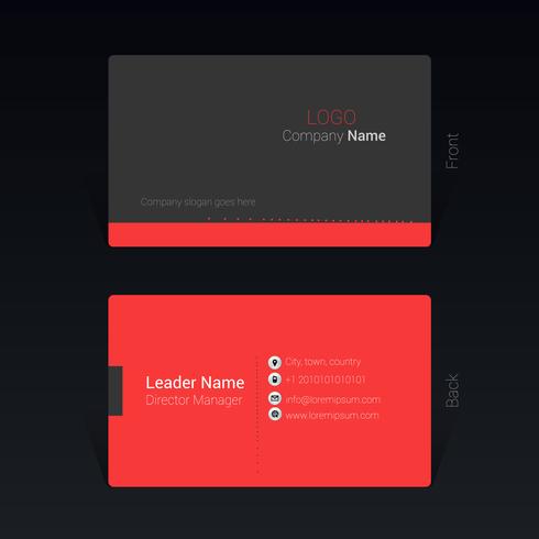 Business card design concept Vector Illustration