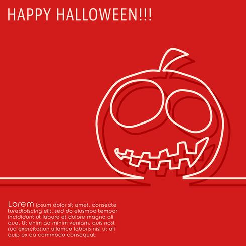 Feliz tarjeta de halloween vector