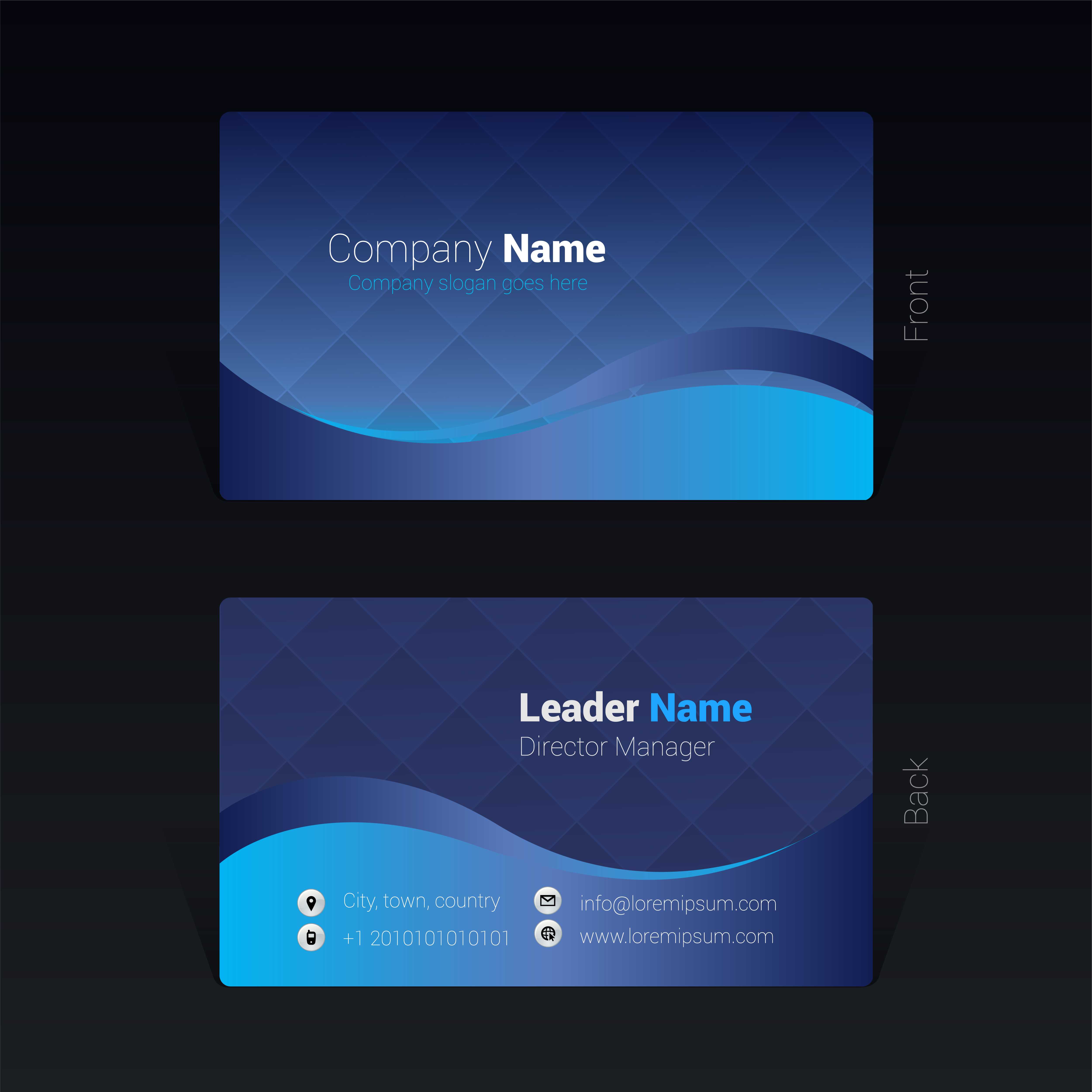 Business card design concept Vector Illustration 608854 Vector Art at Vecteezy