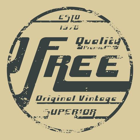 Free vintage stamp vector