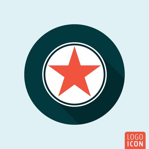 Star icon isolated vector