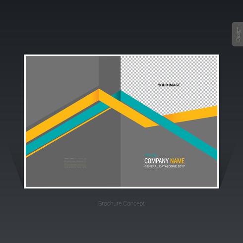 Abstract business brochure, cover design, flyer - Vector Illustration