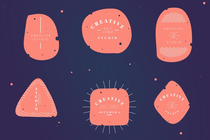 Art Badge Logo Design vector
