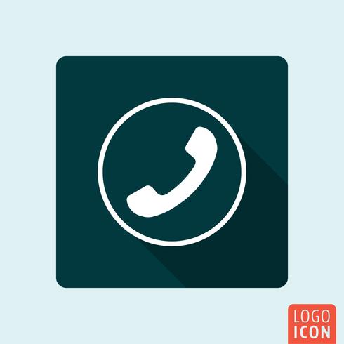 Telephone icon isolated vector