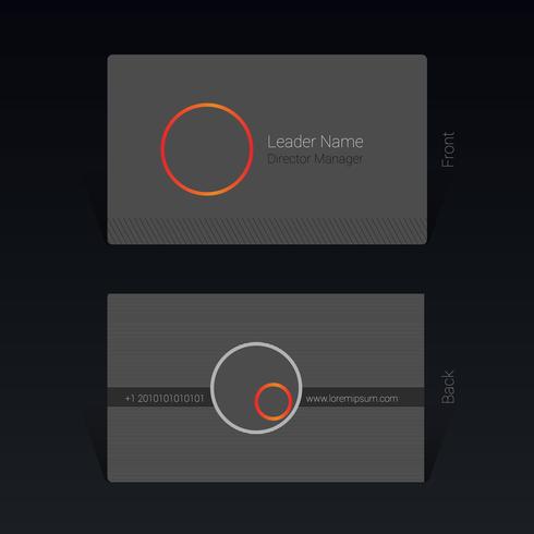 Concepto de diseño de tarjeta de visita ilustración vectorial vector