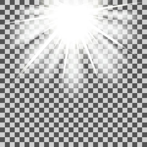 Star beams transparent vector