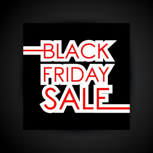 Black friday sale text vector