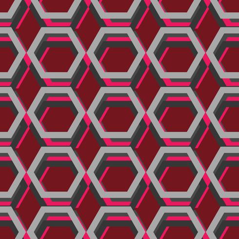 Hexagon seamless pattern vector