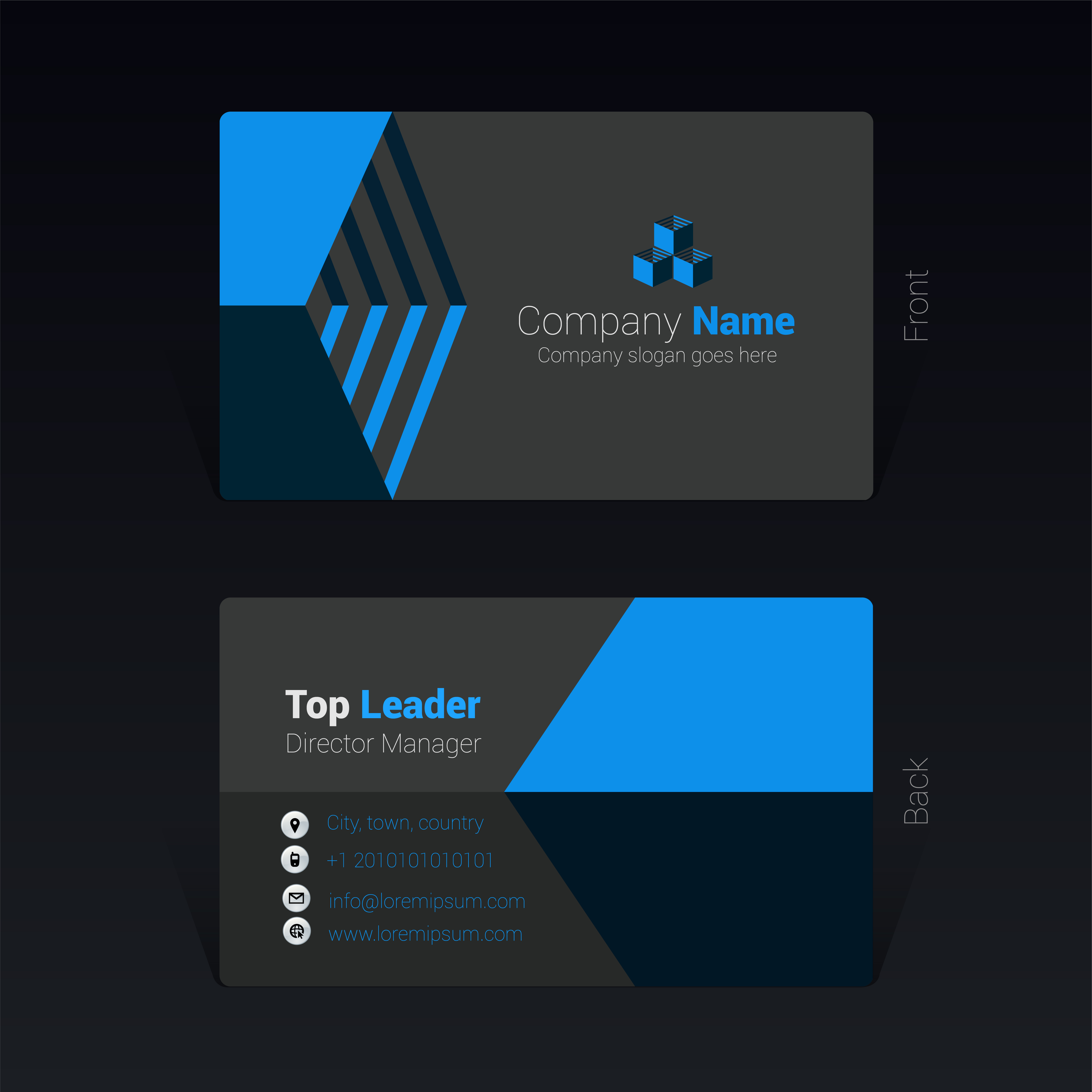 Business card design concept Vector Illustration 609111 Vector Art at Vecteezy