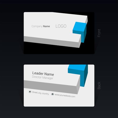 Business card design concept Vector Illustration