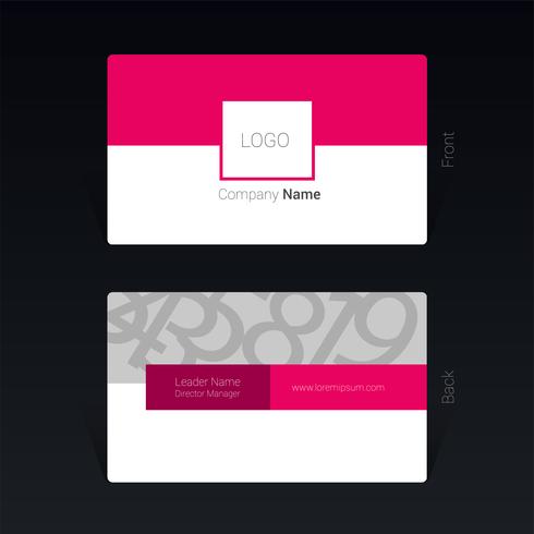 Business card geometric design concept Vector Illustration