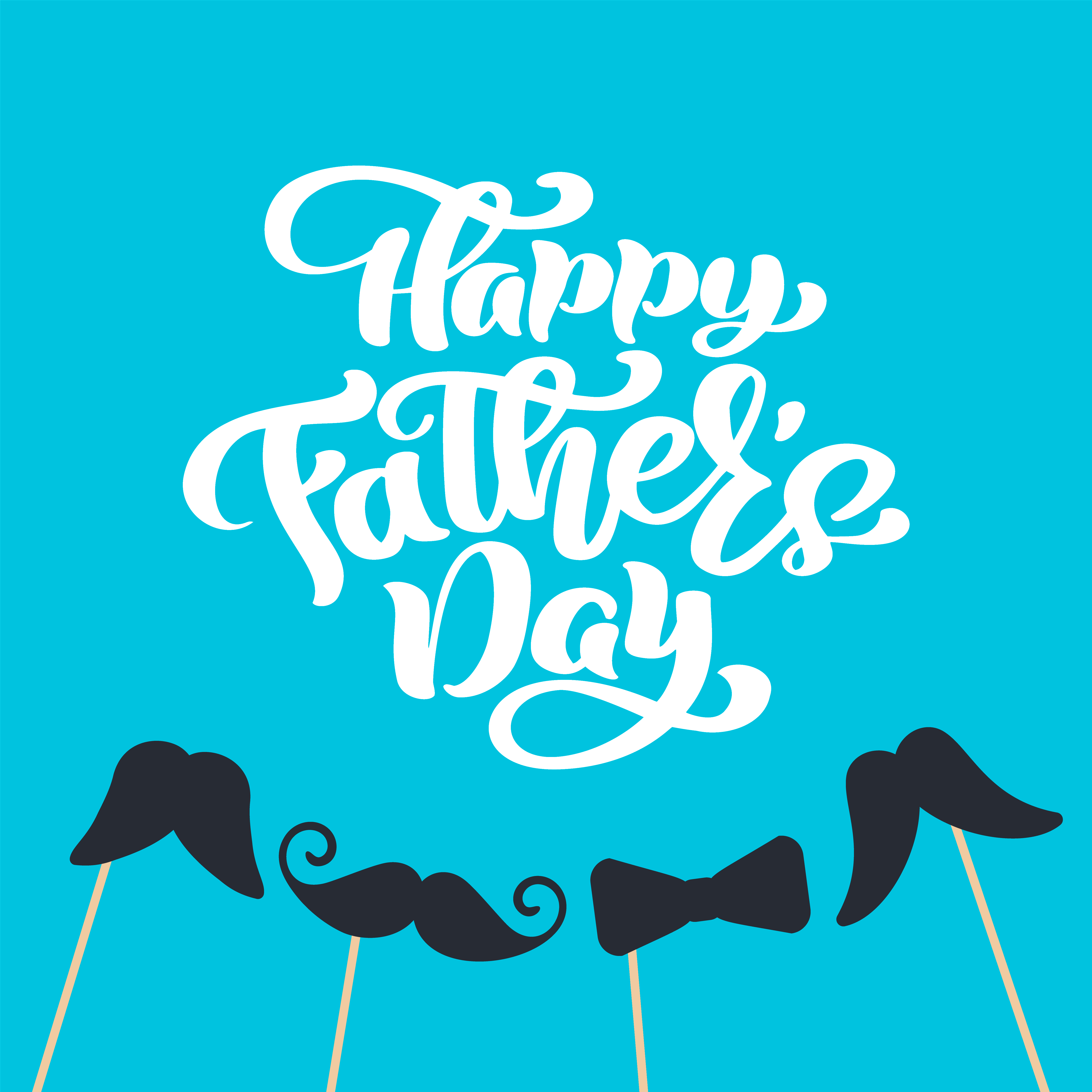 Download Happy fathers day isolated vector lettering calligraphic ...
