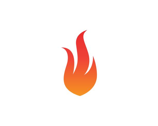 Aplicación de iconos de logotipo y símbolos de fuego. vector