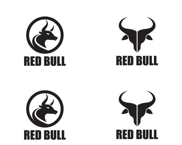 Bull horn logo and symbols template icons vector