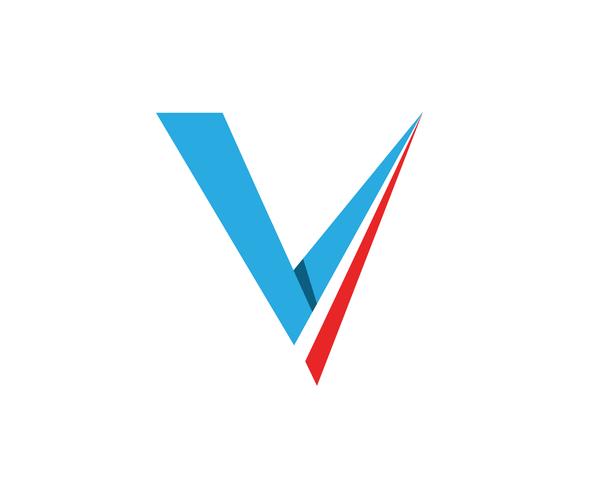 V logobusiness logotipo y plantilla de símbolos vector