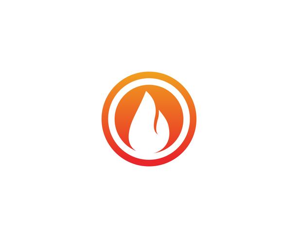 Fire flame nature logo and symbols icons template vector