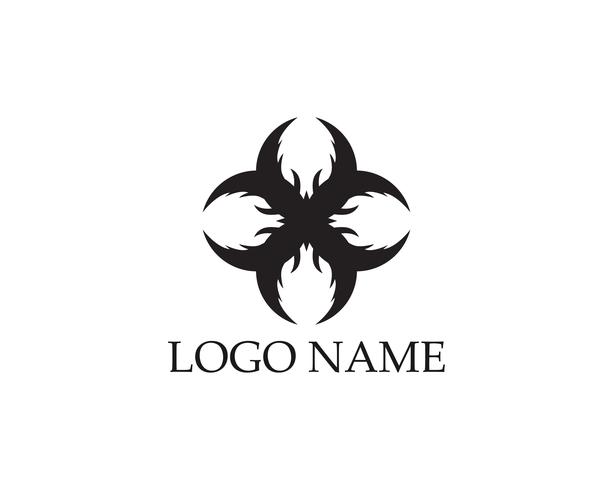 Plantilla de diseño de logotipo abstracto de negocios vector